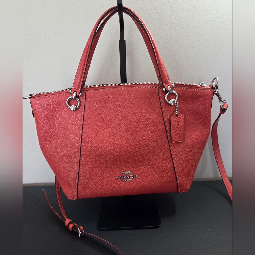 Coach Kacey Satchel C6229 Tangerine New With Tag